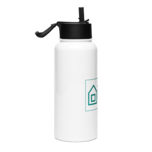 Stainless steel water bottle with a straw lid - Como Lake Panorama LOGO - Image 5